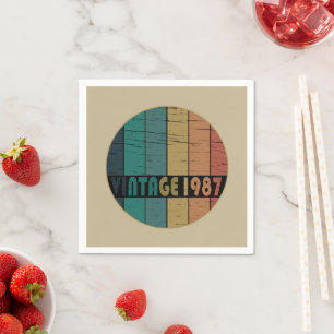 Geboren in 1987  verjaardagscadeau servet