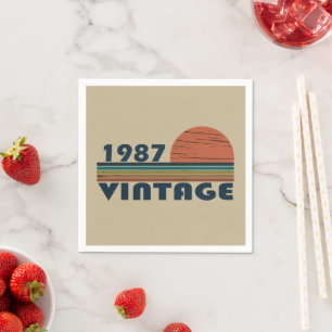 Geboren in 1987  verjaardagsfeest servet