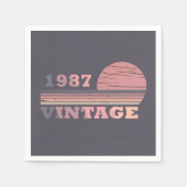 Geboren in 1987  verjaardagsfeest servet (Voorkant)