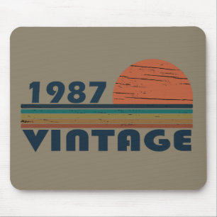geboren in 1987 vintage verjaardag muismat