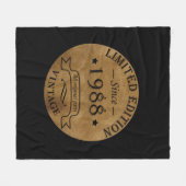 geboren in 1988  verjaardag fleece deken (Voorkant (Horizontaal))