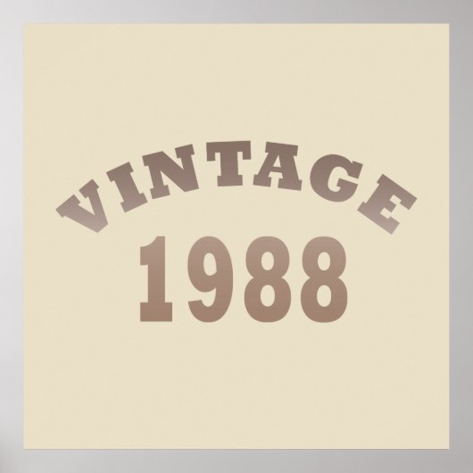 geboren in 1988 verjaardag poster (Voorkant)