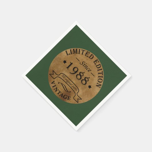 geboren in 1988  verjaardag servet (Hoek)