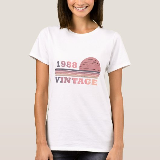 geboren in 1988  verjaardag t-shirt (Voorkant)