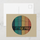 Geboren in 1988  verjaardagscadeau feestdagenkaart (Voorkant / Achterkant)