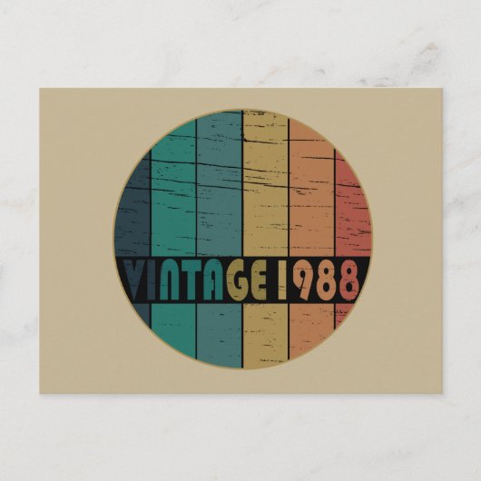 Geboren in 1988  verjaardagscadeau feestdagenkaart (Voorkant)