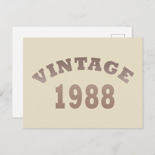 Geboren in 1988 verjaardagscadeau feestdagenkaart (Voorkant / Achterkant)
