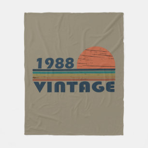 Geboren in 1988 verjaardagscadeau fleece deken