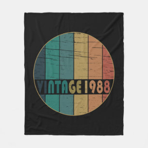 Geboren in 1988 verjaardagscadeau fleece deken