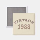 Geboren in 1988  verjaardagscadeau magneet (Voorkant / Achterkant)