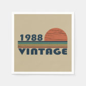 Geboren in 1988  verjaardagscadeau servet (Voorkant)