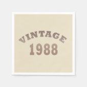 Geboren in 1988  verjaardagscadeau servet (Voorkant)