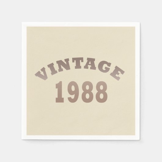Geboren in 1988  verjaardagscadeau servet (Voorkant)