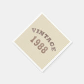 Geboren in 1988  verjaardagscadeau servet (Hoek)