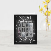 Geboren in 1989, Birthday Fun Facts Kaart (Gele Bloem)