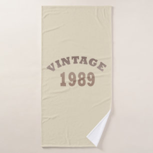 Geboren in 1989 Elegant Moderne Vintage Verjaardag Badhanddoek
