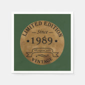 geboren in 1989  verjaardag servet (Voorkant)