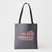 geboren in 1989 verjaardag tote bag (Voorkant)