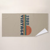 Geboren in 1989  verjaardagscadeau badhanddoek (Badhanddoek)