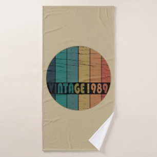 Geboren in 1989 verjaardagscadeau badhanddoek
