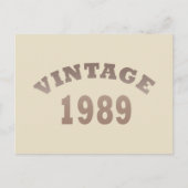 Geboren in 1989  verjaardagscadeau feestdagenkaart (Voorkant)