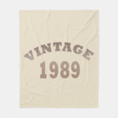 Geboren in 1989  verjaardagscadeau fleece deken (Voorkant)