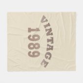 Geboren in 1989  verjaardagscadeau fleece deken (Voorkant (Horizontaal))