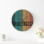 Geboren in 1989 verjaardagscadeau grote klok (Huis)