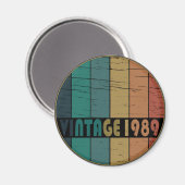 Geboren in 1989  verjaardagscadeau magneet (Voorkant / Achterkant)