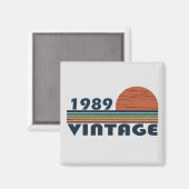 Geboren in 1989  verjaardagscadeau magneet (Voorkant / Achterkant)