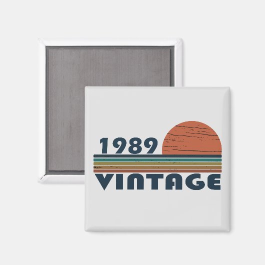Geboren in 1989  verjaardagscadeau magneet (Voorkant / Achterkant)