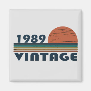 Geboren in 1989 verjaardagscadeau magneet