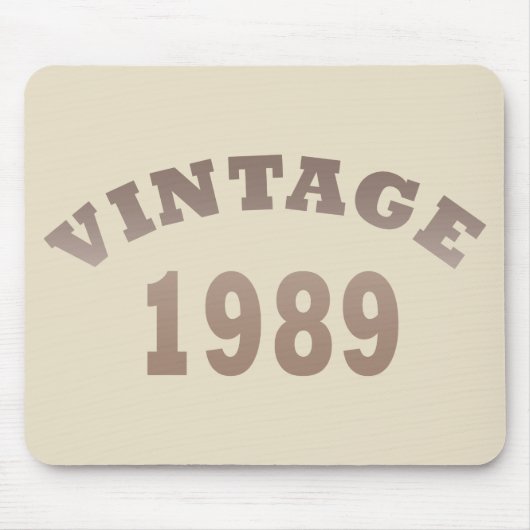 Geboren in 1989  verjaardagscadeau muismat (Voorkant)