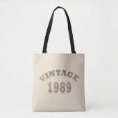 Geboren in 1989 verjaardagscadeau tote bag (Voorkant)