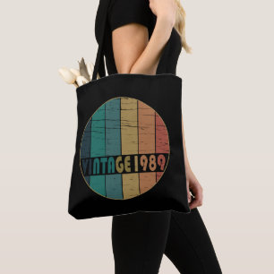 Geboren in 1989 verjaardagscadeau tote bag