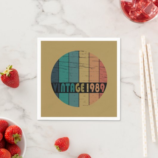 Geboren in 1989  verjaardagsfeest servet (Insitu)