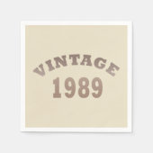 Geboren in 1989  verjaardagsfeest servet (Voorkant)