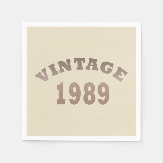 Geboren in 1989 verjaardagsfeest servet (Voorkant)