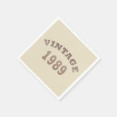 Geboren in 1989  verjaardagsfeest servet (Hoek)