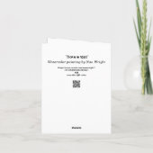 Geboren in 1990, Birthday Fun Facts Kaart (Achterkant)