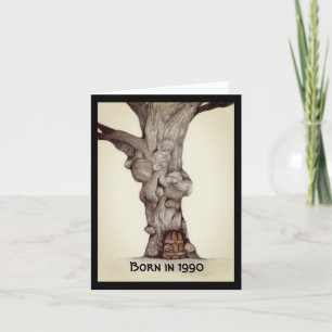 Geboren in 1990, Birthday Fun Facts Kaart