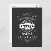 Geboren in 1992 briefkaart (Voorkant / Achterkant)