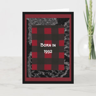 Geboren in 1992 Kaart van de "Birthday"-wedstrijd