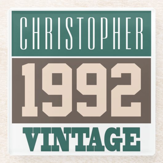 Geboren in 1992 met Christelijke naam Glazen Onderzetter (Voorkant)