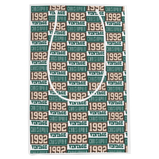 Geboren in 1992 met Christelijke naam Medium Cadeauzakje (Voorkant)