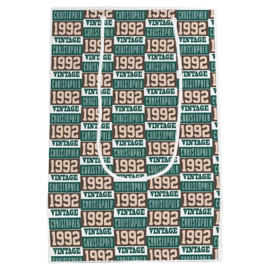 Geboren in 1992 met Christelijke naam Medium Cadeauzakje (Achterkant)