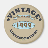 Geboren in 1992  verjaardagscadeau magneet (Voorkant)