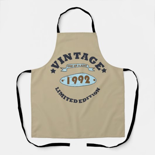 Geboren in 1992  verjaardagscadeau schort (Voorkant)