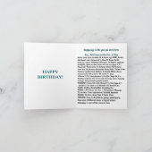 Geboren in 1993, Birthday Fun Facts Kaart (Binnen)