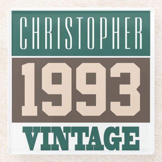 Geboren in 1993 met Christelijke naam Glazen Onderzetter (Voorkant)